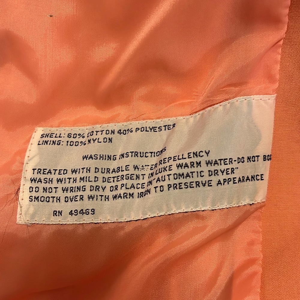 Vintage Mulberry Street pink coral colored trench coat Junior size 11/12 - Picture 10 of 10